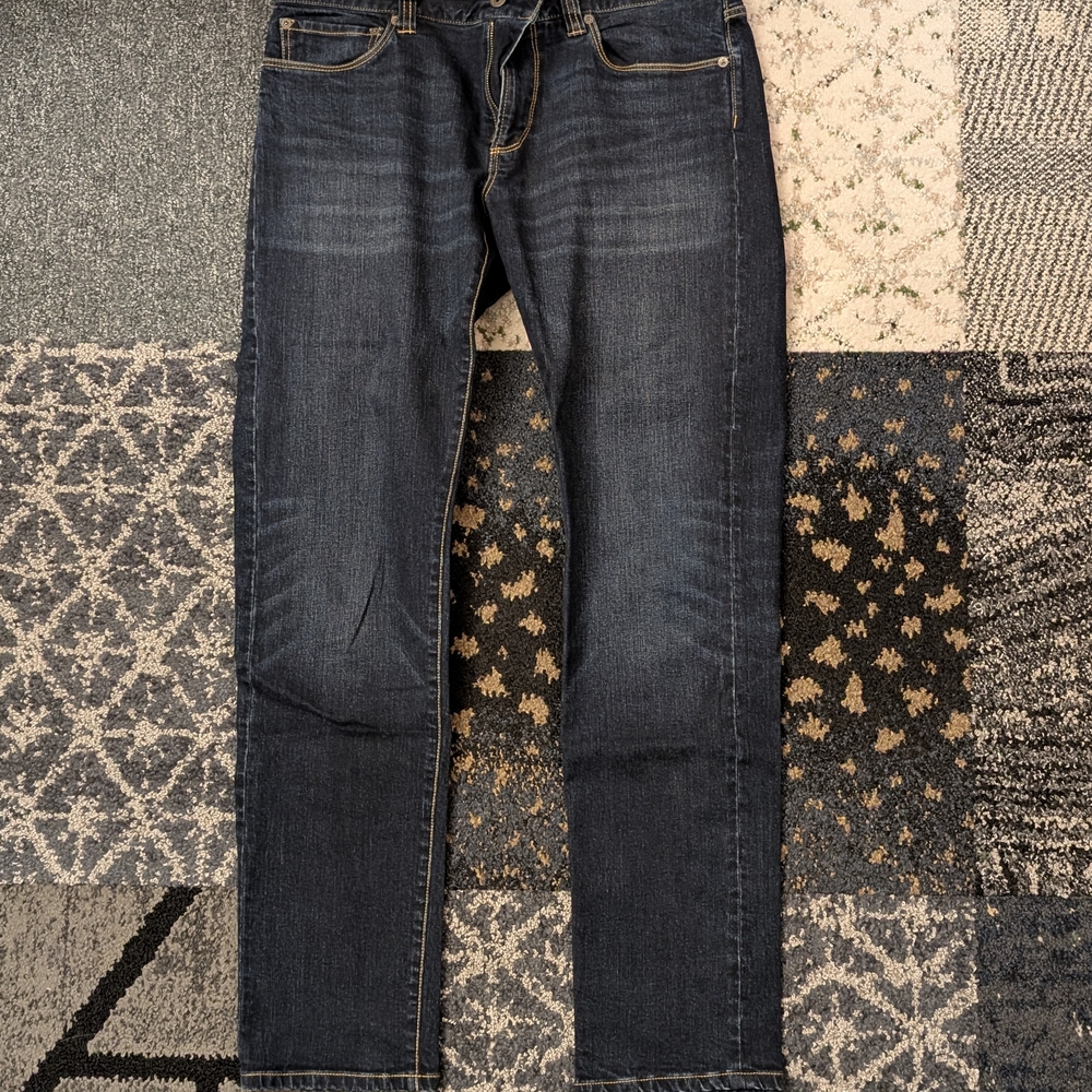 Men's Blue Jeans Slim Straight Ll Bean 34 X 32